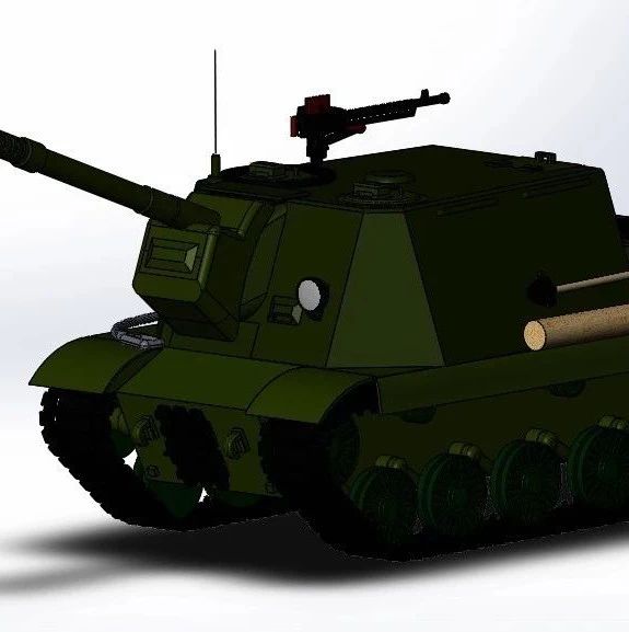 【其他车型】ISU-152重型突击炮玩具造型模型3D图 Solidworks设计