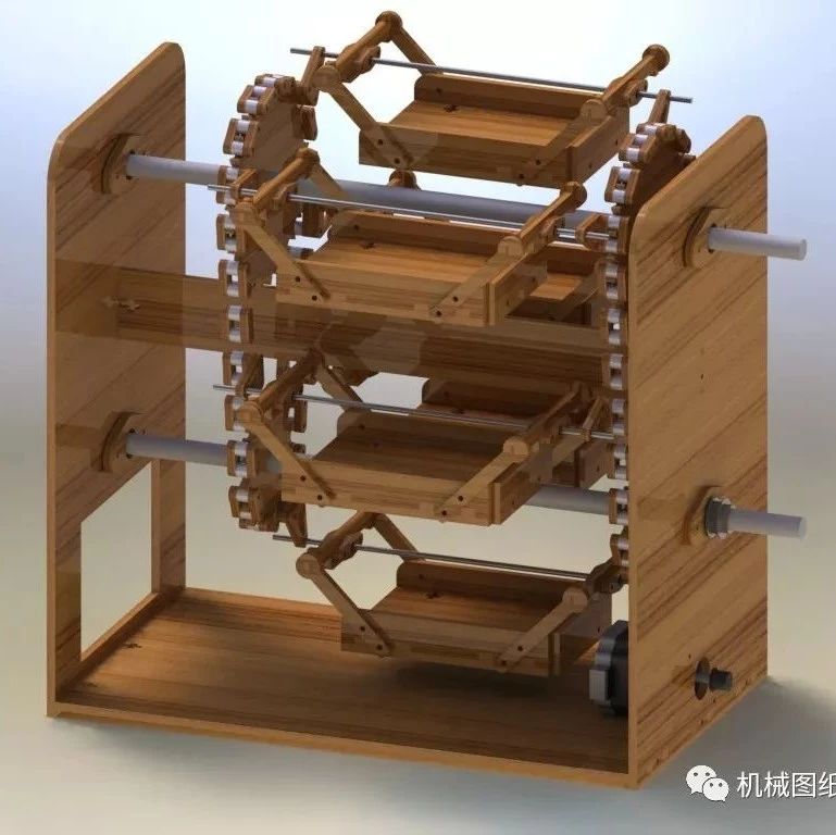 【工程机械】简易立体停**演示模型3D图纸 Solidworks设计