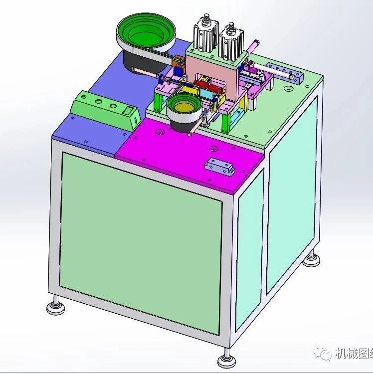 【非标数模】接触片铆接机3D数模图纸 Solidworks设计