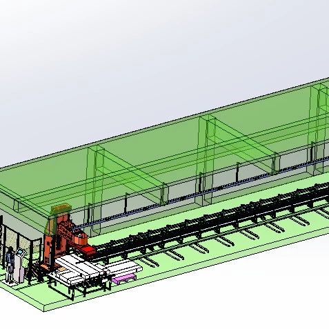 【工程机械】Rail Guided Vehicle轨道导向RGV车系统3D图纸 STEP格式