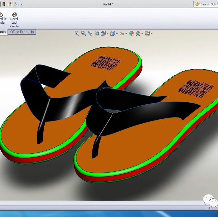 【生活艺术】Chappal人字拖鞋模型3D图纸 Solidworks设计