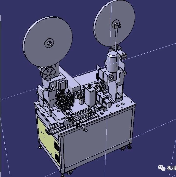 【非标数模】全自动双头端子机3D数模图纸 STEP格式