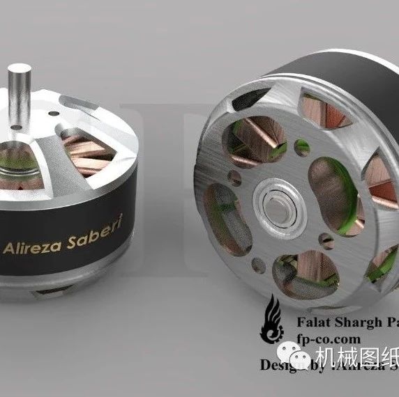 【发动机电机】T-Motor MN3510 KV700无刷电机3D图纸 STEP格式