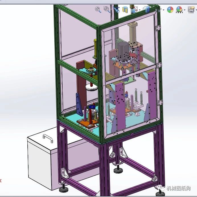 【非标数模】除尘机3D数模图纸 Solidworks设计 附STEP