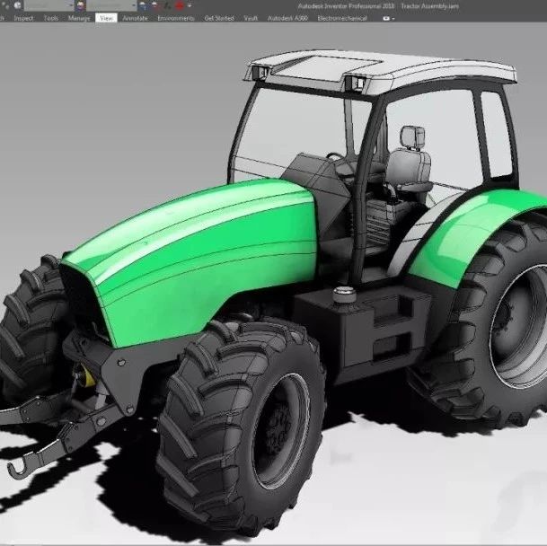 【工程机械】Deutz Fahr拖拉机模型3D图纸 STEP格式