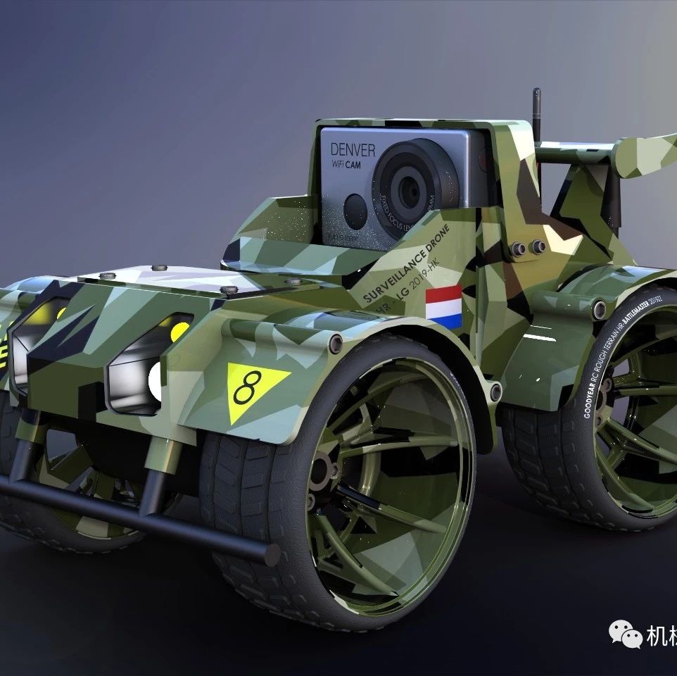 【其他车型】Little Geek遥控侦查车3D模型图纸 Solidworks设计