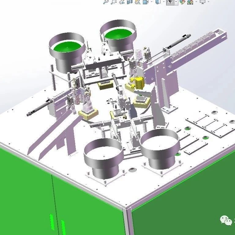 【非标数模】小散热器自动组装机3D数模图纸 Solidworks设计