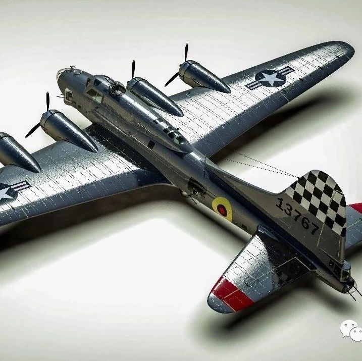 【飞行模型】B-17 Flying Fortress轰炸机模型3D图纸 STP IGS格式