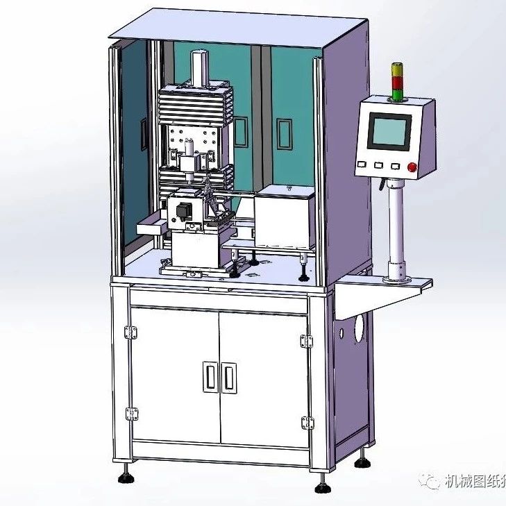 【非标数模】自动钻孔机3D数模图纸 Solidworks设计