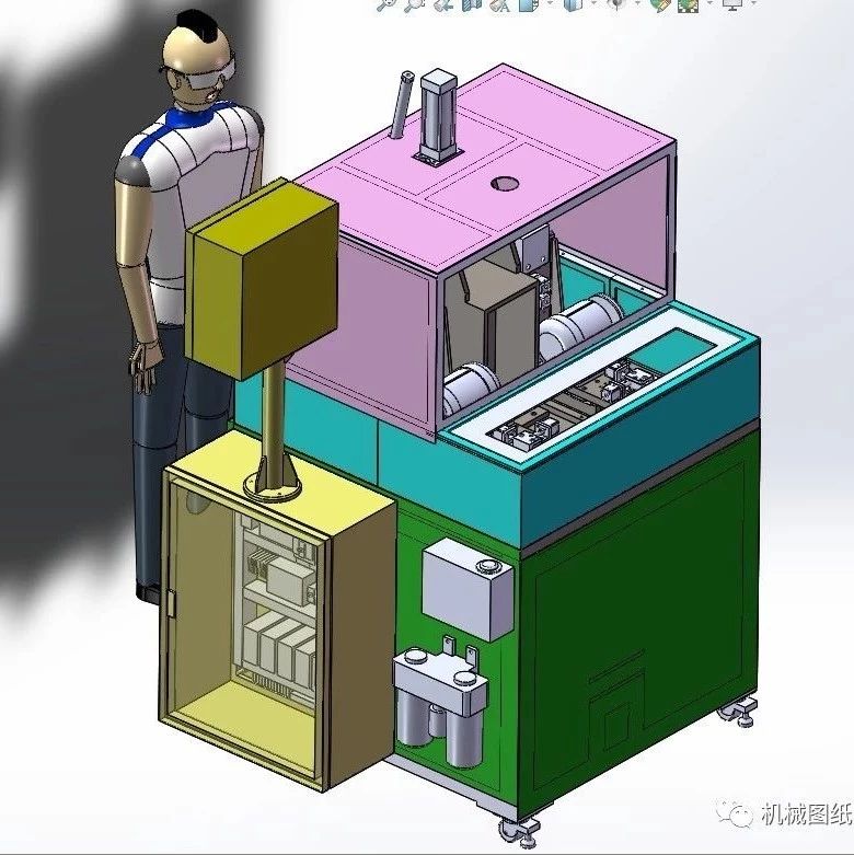 【非标数模】特殊齿轮加工制造机3D数械图纸 Solidworks设计