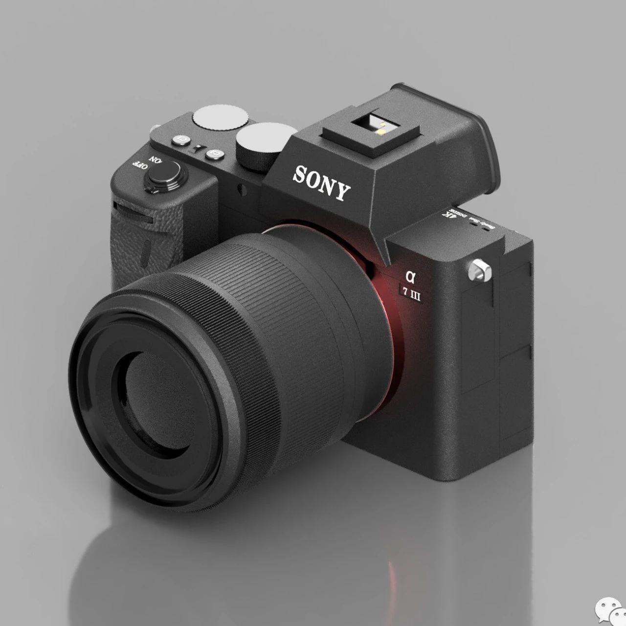 【生活艺术】索尼(SONY)alpha-7 FE 28-70mm数码相机模型3D图纸 STEP格式