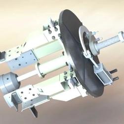 【工程机构】轮胎充电机构3D数模图纸 STEP格式