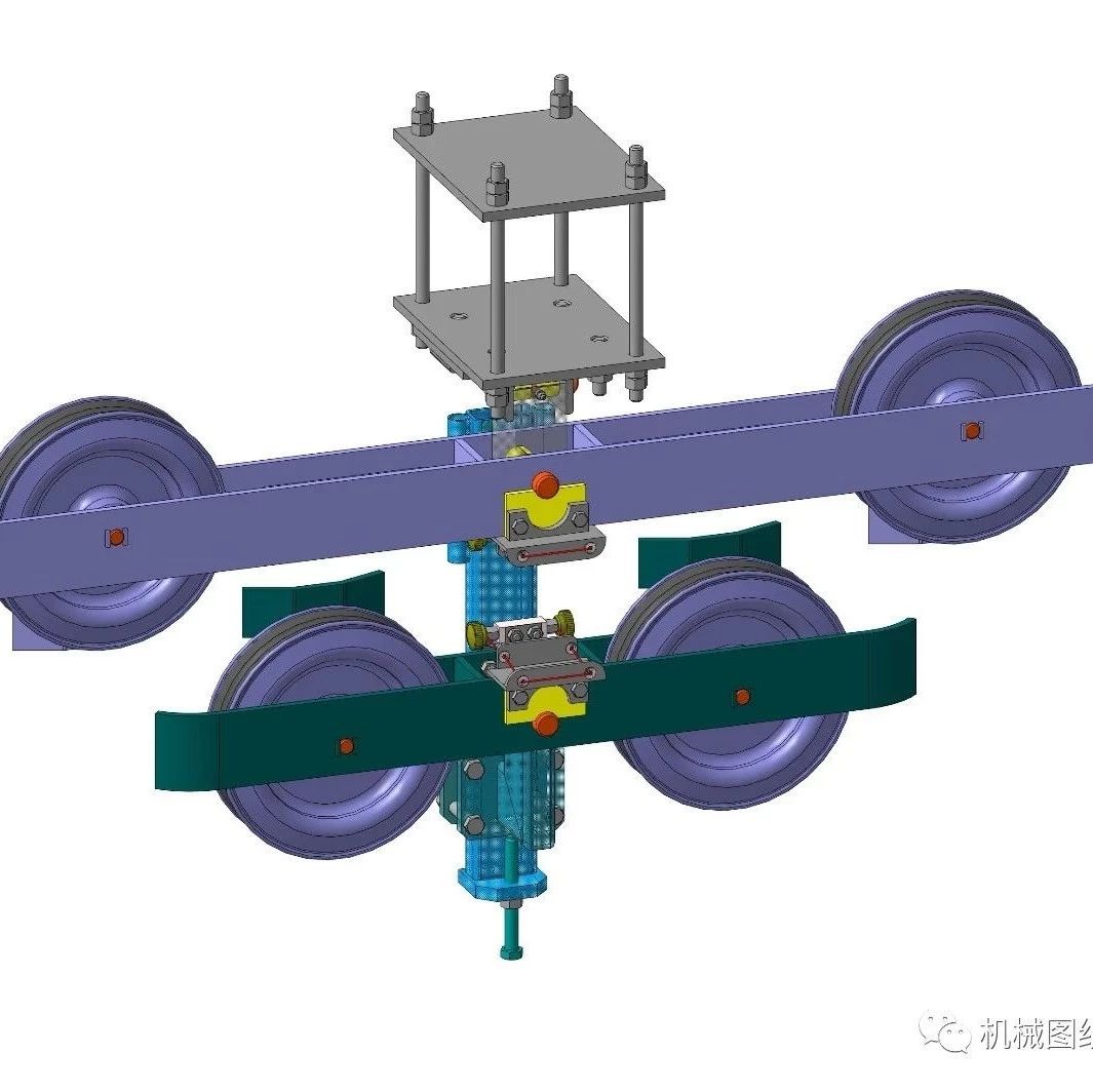 【工程机械】滚筒摇杆索道机构3D图纸 STP格式