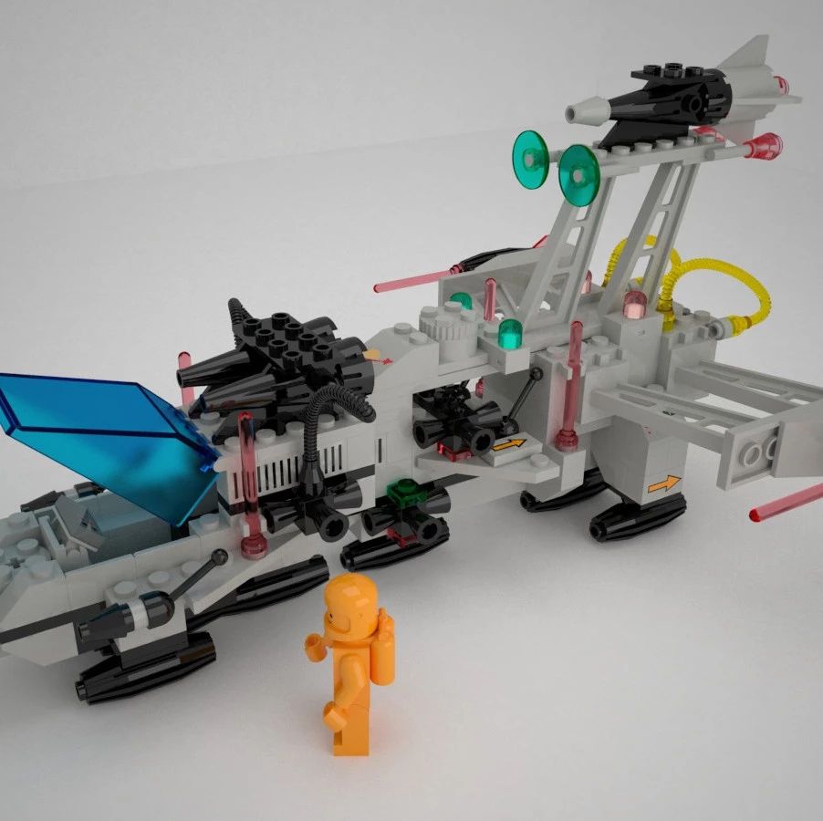 【飞行模型】Lego set 6780玩具战机拼装模型3D图纸 STP格式