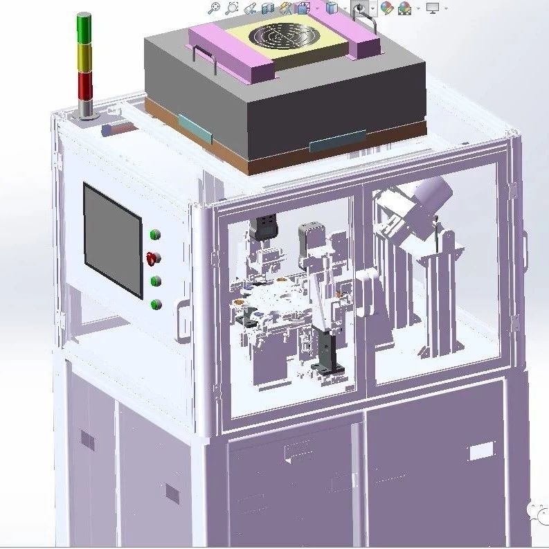 【非标数模】全自动拉拔力检测机3D数模图纸 Solidworks设计