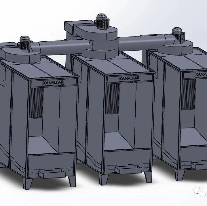 【非标数模】后处理干燥设备3D数模图纸 Solidworks设计