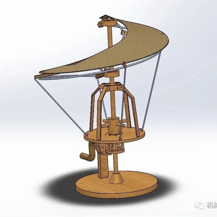 【工程机械】达芬奇设计的直升机草图模型3D图纸 Solidworks设计