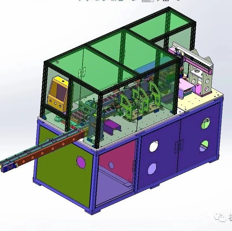 【非标数模】手机充电器自动测试点胶组装线3D图纸 Solidworks设计