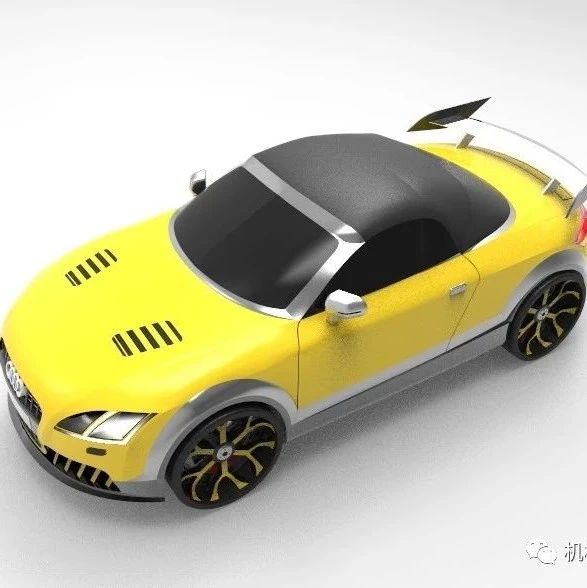 【汽车轿车】Audi-TT简易修改模型3D图纸 STP格式