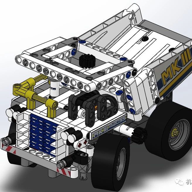 【其他车型】Lego technic 42055小卡车拼装模型3D图纸 Solidworks设计