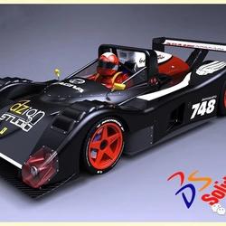 【卡丁赛车】Voiture法拉利赛车外观模型3D图纸 Solidworks设计