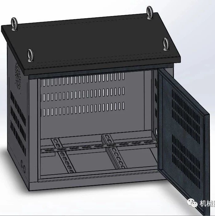 【工程机械】30KVA-550x500x400小配电柜小机柜钣金结构3D图纸 