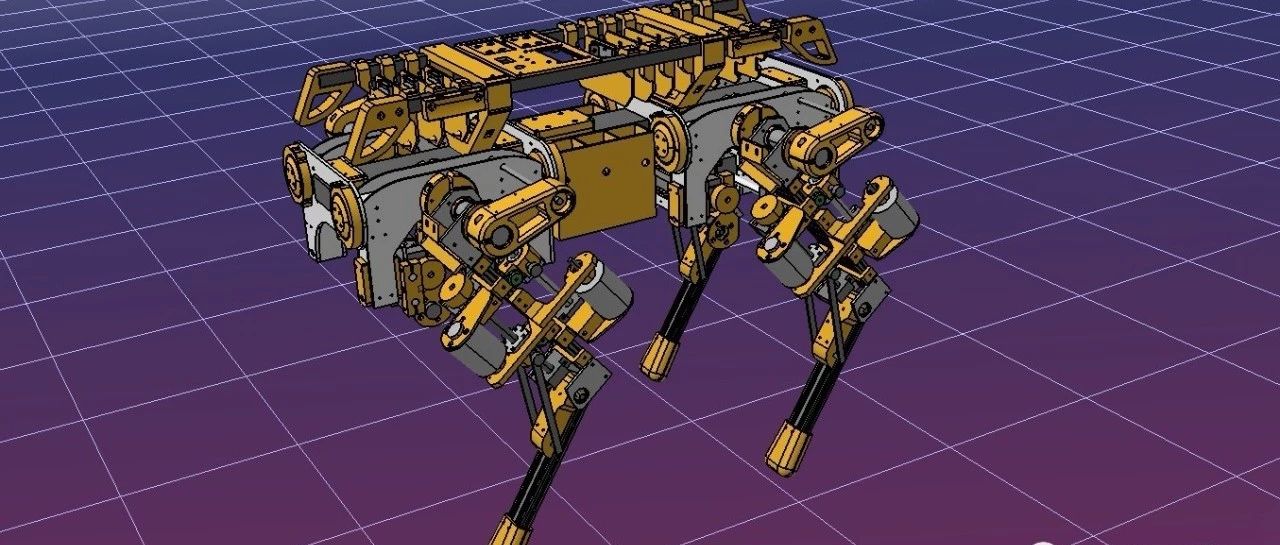 【机器人】开源openDog四足机器狗模型3D图纸 STP 附Arduino源码