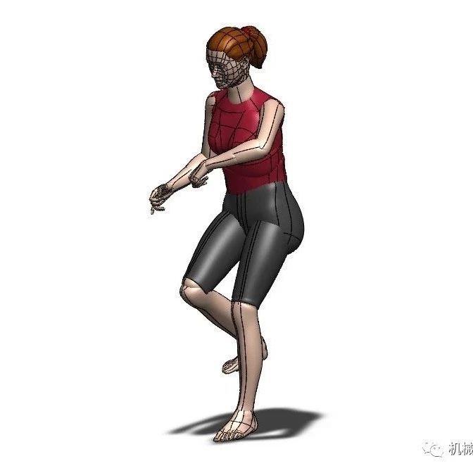 【非标数模】女性人体三维模型3D图纸 Solidworks设计