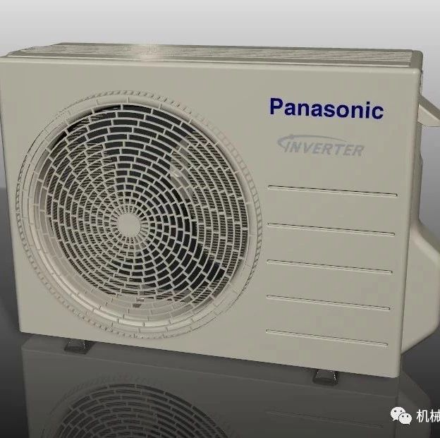 【工程机械】Panasonic热泵模型3D图纸 CREO设计 附STP