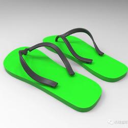 【生活艺术】一双人字拖鞋3D数模图纸 IGS格式
