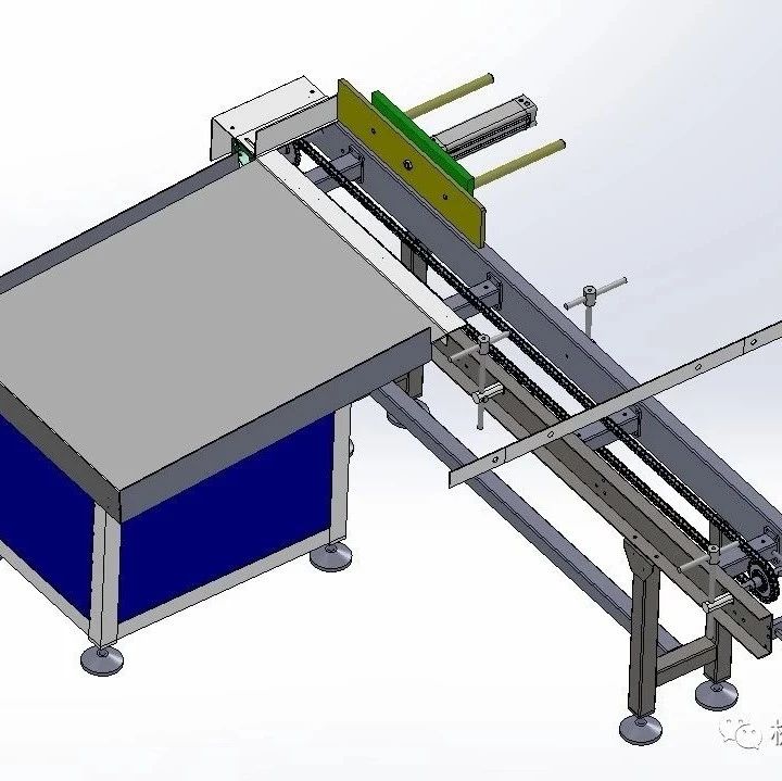 【非标数模】通用自动下料输送线3D数模图纸 Solidworks设计
