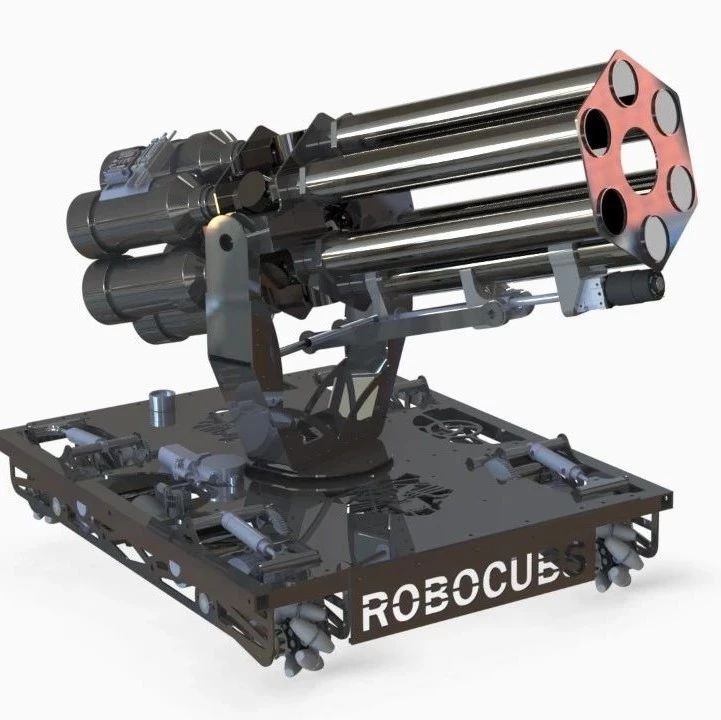 【机器人】Robocubs 2019 T-Shirt Cannon机器人车3D图纸 