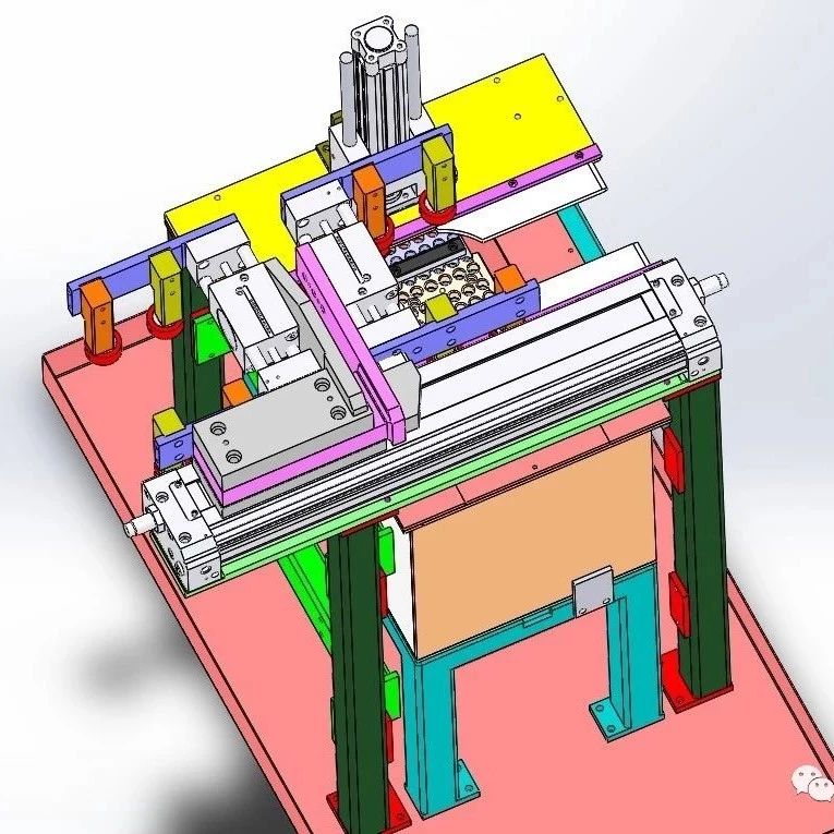 【非标数模】封口机内部机构3D数模图纸 Solidworks设计