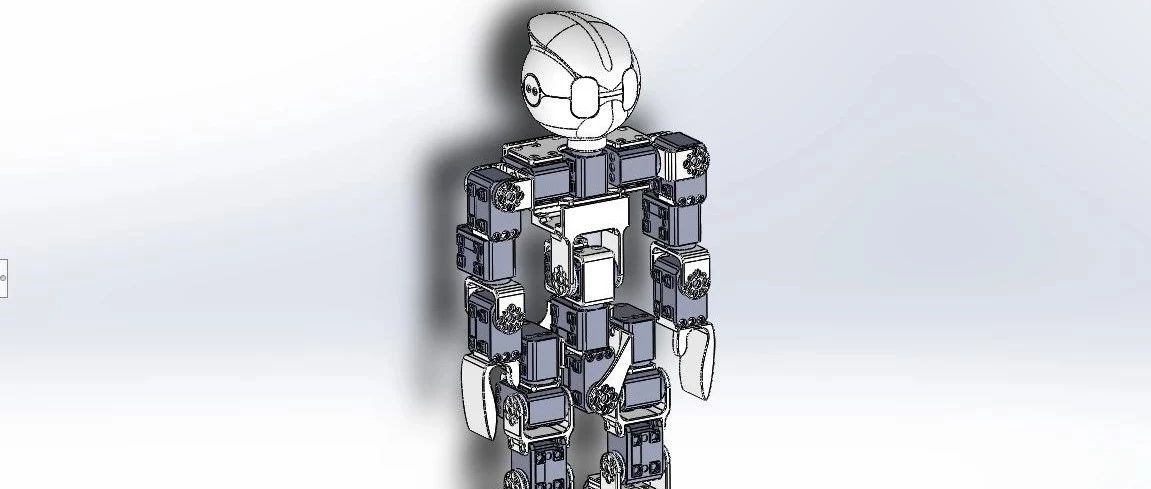 【机器人】Heol可爱人形机器人三维建模图纸 Solidworks设计 附STEP x_t格式
