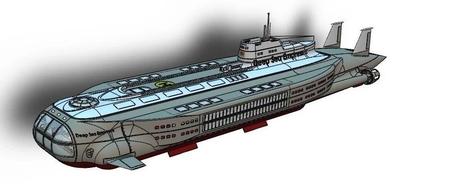 【海洋船舶】Deep Sea Empress深海潜艇3D模型图纸 Solidworks设计
