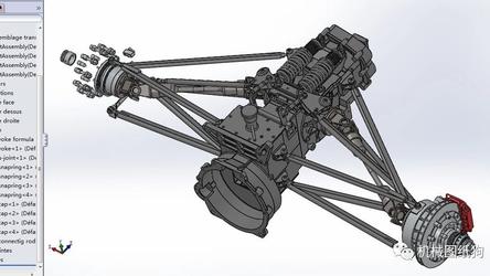 【工程机械】赛车悬臂总成3D图纸 SolidWorks2012设计 悬架系统建模