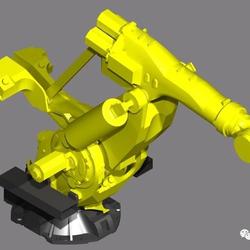 【机器人】发那科FANUC M-900iB700工业机器人外壳模型3D图纸 step格式