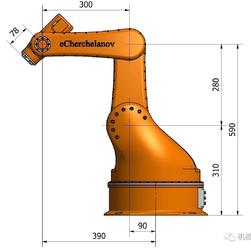 【机器人】PUMA工业机器人3D模型图纸 stp格式 五自由度工业机械手臂数模