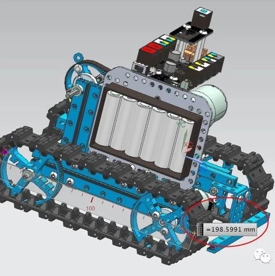 【机器人】小型履带坦克机器人3D图纸 step格式
