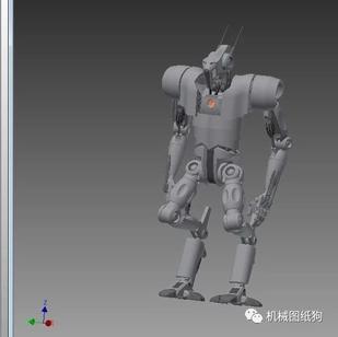 【机器人】外星机器人骨架3D图纸 Inventor 2014设计 附IGS STP格式