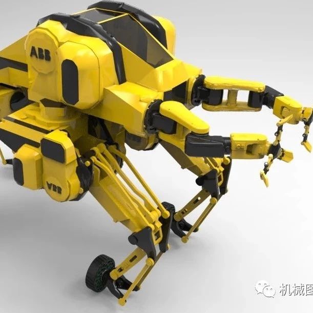 【机器人】救援机器人3D图纸 FBX格式