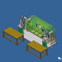 【非标数模】插秧机机架焊接机器人3D图纸 STP格式