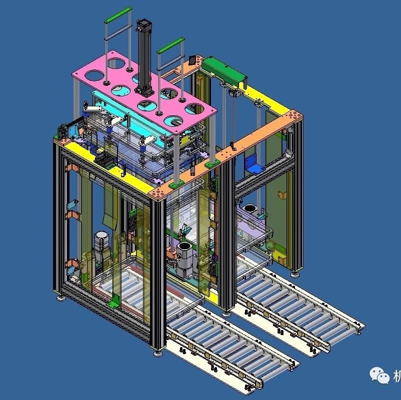 【非标数模】改良的铸造成型机3D数模图纸 STP格式