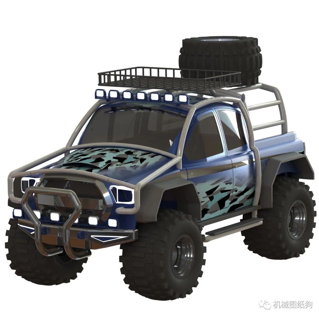 【汽车轿车】小卡车玩具模型3D图纸 Solidworks设计 附x_t