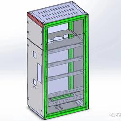 【工程机械】环网柜钣金结构三维图纸 Solidworks设计