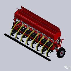 【农业机械】灌注式播种机3D数模图纸 Solidworks设计