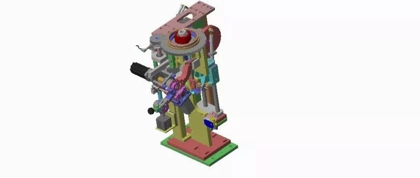【非标数模】曲柄连杆传动机构3D数模图纸 CREO设计