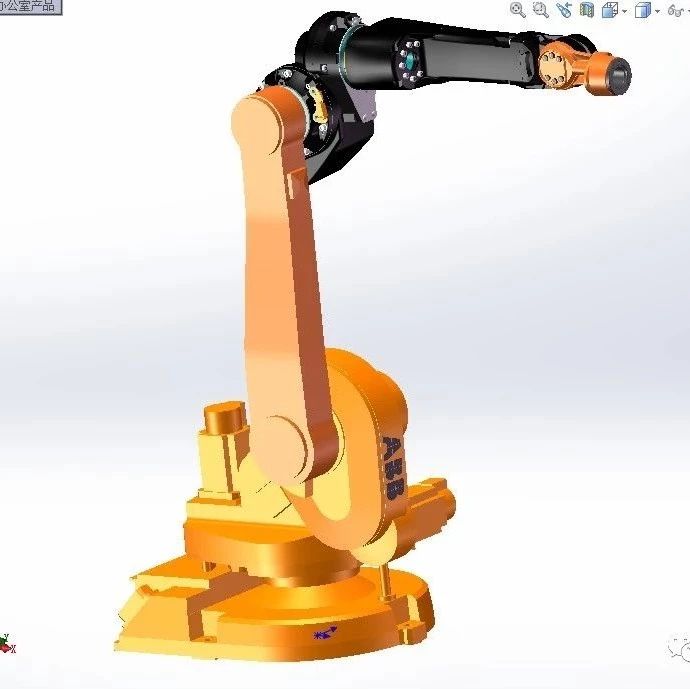 【机器人】专业弧焊机器人ABB IRB 1600ID模型设计图纸 IGS格式