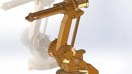 【机器人】ABB IRB1400 M2000焊接机器人模型图纸 SolidWorks 
