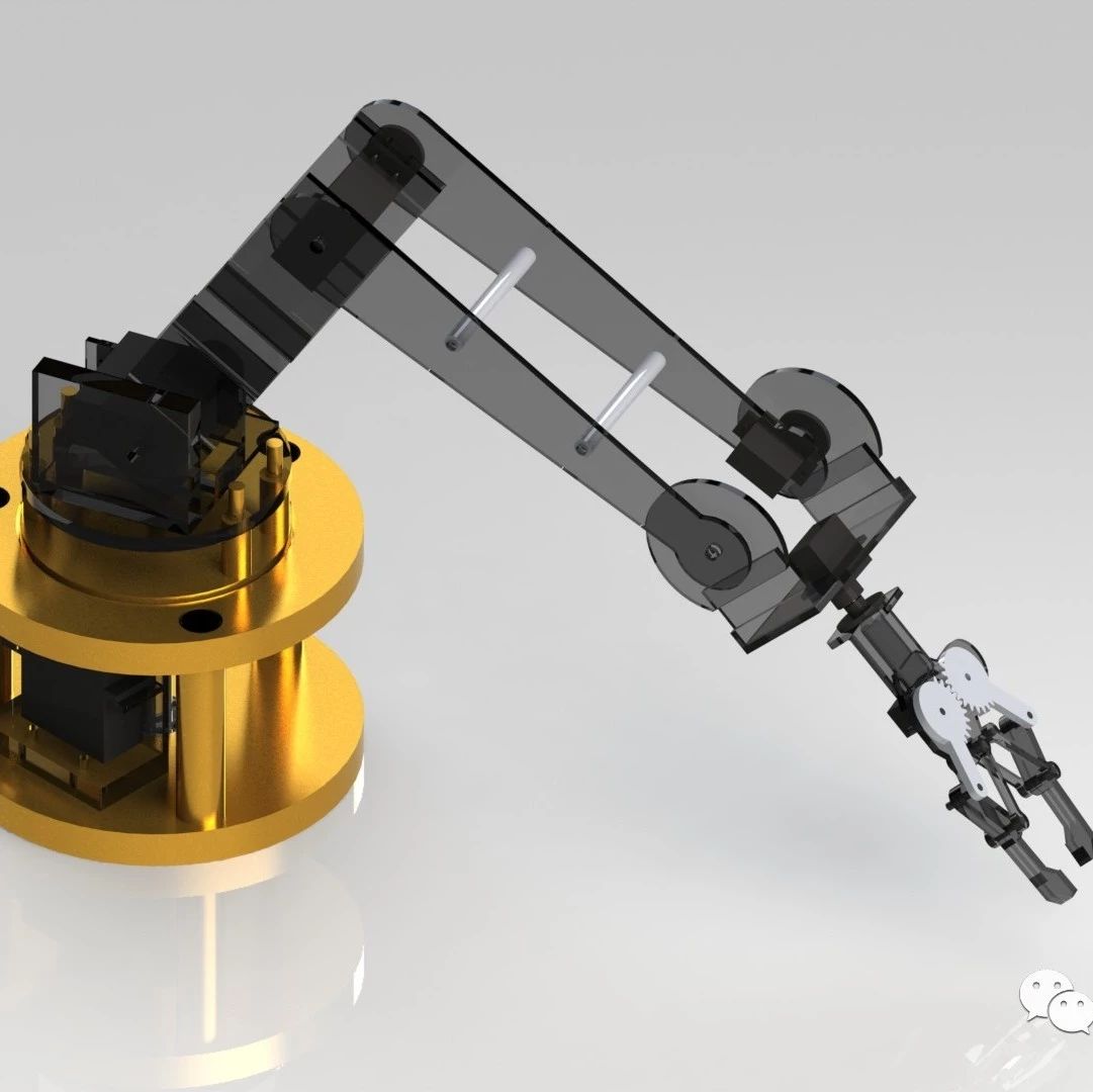 【机器人】完整的机械臂图纸 SolidWorks设计 IGS STEP dwg格式 AUTOCAD